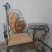 مبل فرفورژه دارای دومیز شیشه ای سرخود مخصوص ...