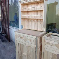 کافی بار و کنسول تمام چوب|بوفه، ویترین، کنسول|رشت, گلباغ نماز|دیوار