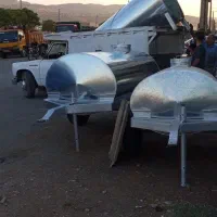 کارخانه تانکر چرخدار ورق دو نیم ضمانتی