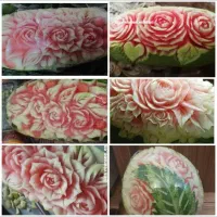 میوه آرایی و حکاکی هندوانه