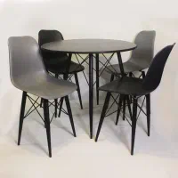 میز و صندلی غذاخوری فلزی لوله ای فایبر گلس کافه|میز و صندلی غذاخوری|چهاردانگه (تهران), |دیوار