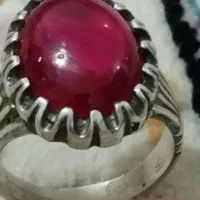انگشتر یاقوت رکاب نقره