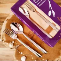 قاشق و چنگال 12 پارچه یونیک سه طرح|ظروف سرو و پذیرایی|نسیمشهر, |دیوار