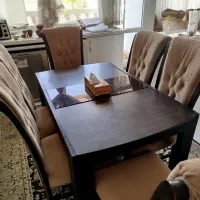 میز و صندلی غذاخوری چوبی