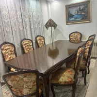 میز ناهارخوری ۸ نفره به همراه صندلی
