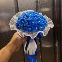 بوکت گُل پروانه و لیلیوم و نوبهار (روز پرستار)|گل مصنوعی|کرمانشاه, |دیوار