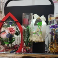 گل های شیشه ای و حبابی|گل مصنوعی|میاندوآب, |دیوار