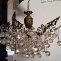 لوستر برنجی ۸ شاخه