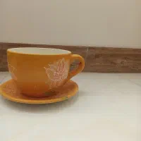 فنجان نلبکی بزرگ طرح دکوری|صنایع دستی و سایر لوازم تزئینی|قم, بنیاد|دیوار