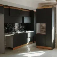 کابینت هایگلاس سوپر مات هود و گاز و سینک