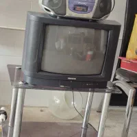 فروش تلویزیون و میز تلویزیون و ظبط ( دست دوم)
