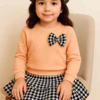 ست بلوز دامن کلاه بچگانه|کفش و لباس بچه|تبریز, |دیوار