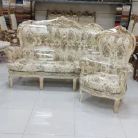 مبل سلطنتی هفت نفره با جلو مبلی عسلی ب شرط