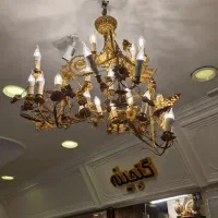 لوستر برنز ۱۲ و ۱۶ شاخه اروپایی انگوری|لوستر و چراغ آویز|تهران, تجریش|دیوار