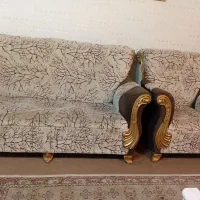 مبل  دودست  ۶میلیون  کار کرده ولی چوبش عالی|مبلمان خانگی و میز عسلی|رشت, منظریه|دیوار