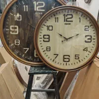 ساعت دیواری چوبی دولبه درجه یک