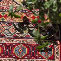 گلیم شیرکی پیچ سیرجان|گلیم، جاجیم، گبه|سیرجان, |دیوار