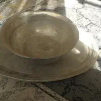 سینی وکاسه مسی بزرگ