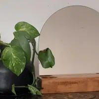 آینه گنبدی پایه چوبی(راش)