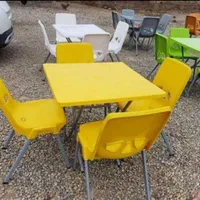 میز و صندلی ناهارخوری غذاخوری پلاستیکی طرح ناصر|میز و صندلی غذاخوری|رودبار, |دیوار