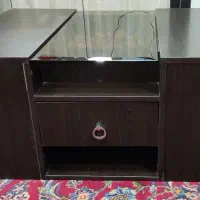 میز چوبی جلو مبلی کشوداربا همراه ۴میز عسلی