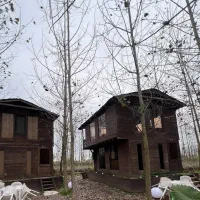 خانه‌ای لوکس با طراحی چوبی