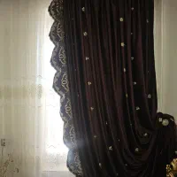 شال پرده با کتیبه وچوب پرده
