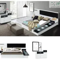 تخت دو نفره آباژوردار|تخت و سرویس خواب|فردوسیه, |دیوار