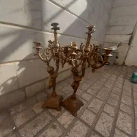 یک جفت شمع دانی الیاژی