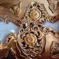 سرویس خواب سلطنتی طلایی منبت‌کاری +تشک خوشخواب|تخت و سرویس خواب|محمدشهر, شهرک نگین|دیوار