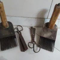 دفتین شانه قیچی قالی بافی چرخ گوشت دستی|کلکسیون اشیاء عتیقه|اصفهان, خواجه عمید|دیوار