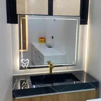 آینه بک لایت،لمسی،نورپردازی،قدی،دفرمه|آینه|اصفهان, رهنان|دیوار