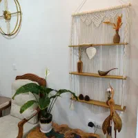 دیوار کوب مکرومه شلف.کوسن .چشم نظر.پرده|صنایع دستی و سایر لوازم تزئینی|پاکدشت, پاکدشت (مامازند)|دیوار