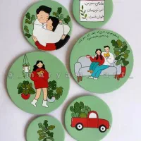 بشقاب دیوارکوب سفالی