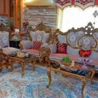 مبلمان ۹نفره به همراه میز ناهار خوری ۶نفره استیل|مبلمان خانگی و میز عسلی|بندر انزلی, کلیور|دیوار