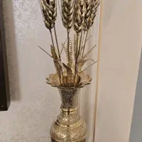 گلدان و گل برنجی طرح هندی