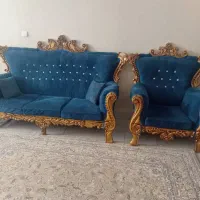 مبلمان ۷نفره باجلومبلی سالم فروش فوری|مبلمان خانگی و میز عسلی|پرند, فاز ۵|دیوار