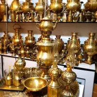 jhhسماور ذغالی قلم زنی برنجی مسی گازی زغالی|صنایع دستی و سایر لوازم تزئینی|اصفهان, دستگرده|دیوار