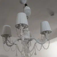 لوستر سفید مدرن نو نو|لوستر و چراغ آویز|خرم‌آباد, |دیوار