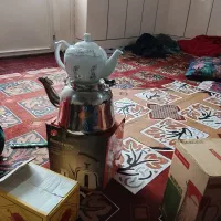 کتری استل قورری چینی سه عدد پارچ بالیوان چایخور2عد