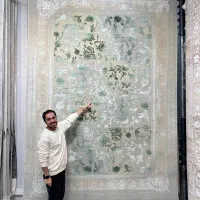 ۱۵۰۰کالکش آریانا جدید اصل نخ اکرولیک تراکم۴۵۰۰|فرش|بوشهر, |دیوار