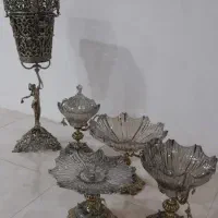 سرویس پذیرایی برنز وکریستال.سطل کنارسالن برنز