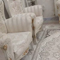 مبلمان سلطنتی رنگ روشن|مبلمان خانگی و میز عسلی|تهران, ائمه اطهار|دیوار