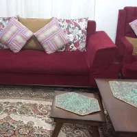 مبلمان ۷ نفره بهمراه میز نهار خوری.|مبلمان خانگی و میز عسلی|کرج, برغان|دیوار