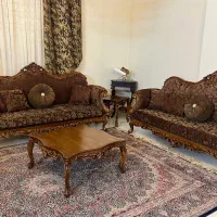 مبلمان سلطنتی/هشت نفره/درحدنو/چوب گردو|مبلمان خانگی و میز عسلی|تهران, تجریش|دیوار