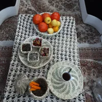 اجیل خوری تک نفره حصیری|ظروف سرو و پذیرایی|قم, یزدان‌شهر|دیوار