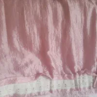 پرده  نوع چروک سالم دوخته شده رنگ صورتی