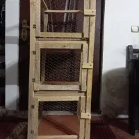 قفس چوبی سه طبقه نو هست