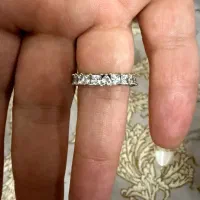 انگشتر نقره ابکاری طلا