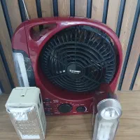 رادیو و پنکه چند کاره با دو چراغ قوه|کلکسیون اشیاء عتیقه|ری, دیلمان|دیوار